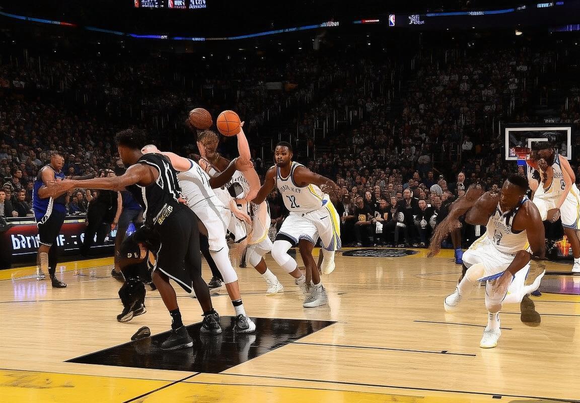 2019NBA篮网VS勇士巅峰对决回顾：火花碰撞与激情演绎(图3)